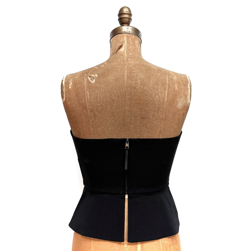 A.L.C  Black Farrah Peplum Top New With Tags size US6 - Picture 9 of 14